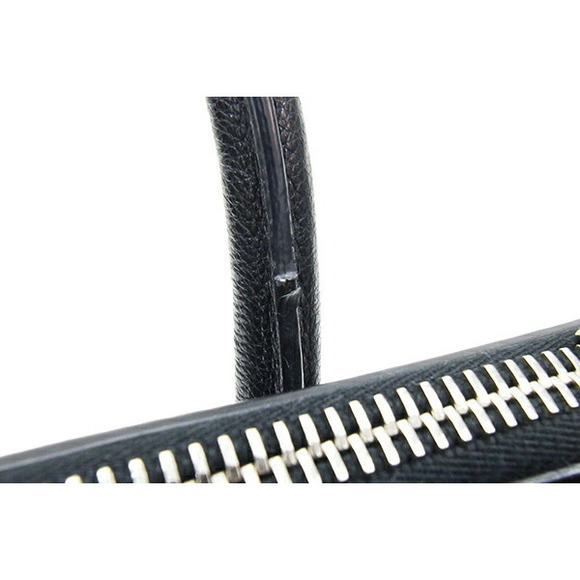 Prada Handbag Black Leather Beads Studded Crossbody Shoulder - Picture 8 of 10